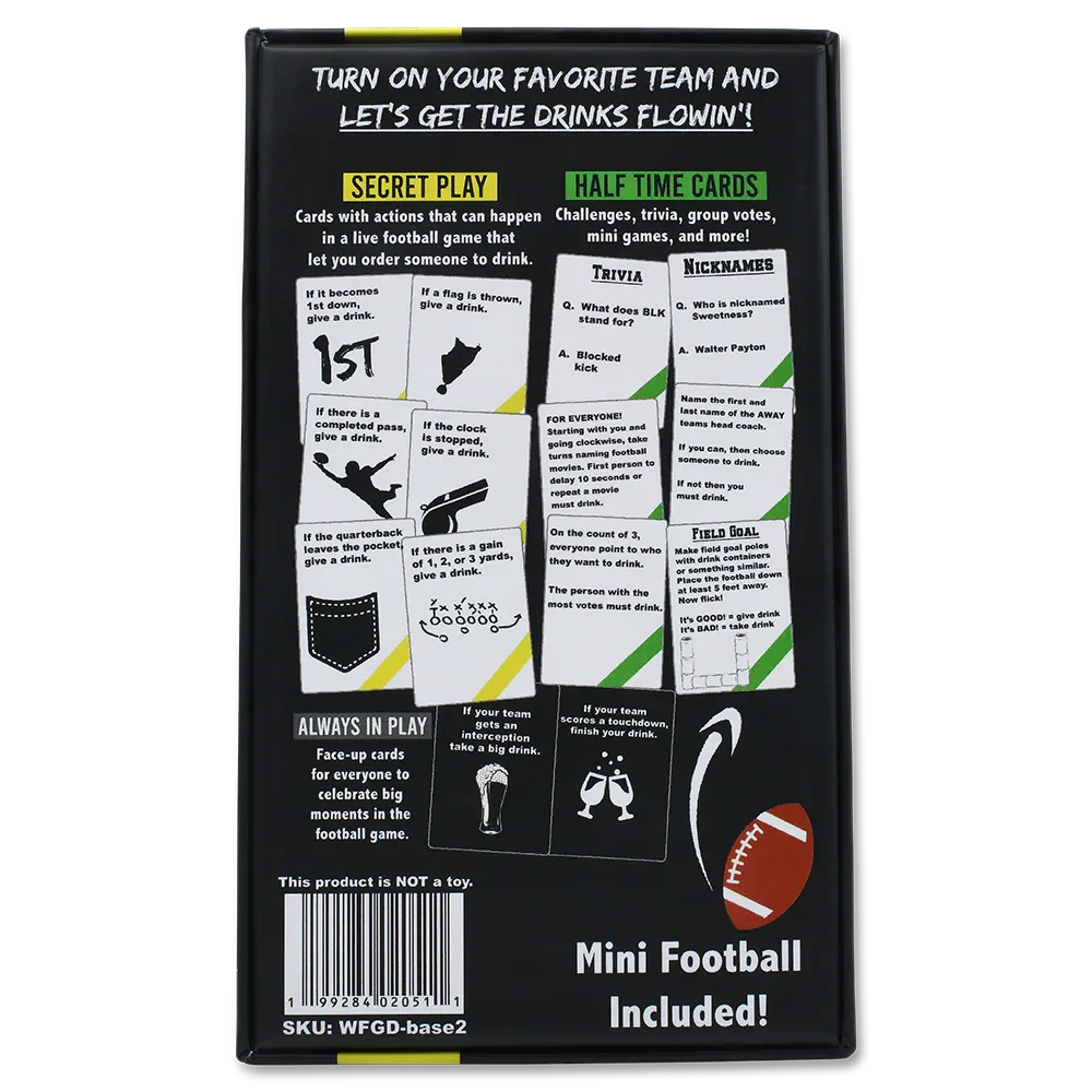 WATCH FOOTBALL, GET DRUNK - The Live Football Drinking Game - Falling Whale Games