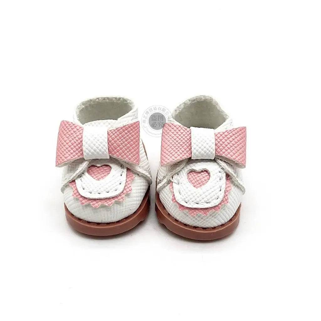 For 10cm Cotton Doll Princess Leather Shoes BJD Accessories 3.8cm Color Matching Shoes for 15-17cm Labubu Outfit - ToylandEU
