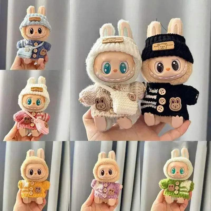 For 15-17cm Labubu Clothes Outfit Accessories Scarf Hat - ToylandEU