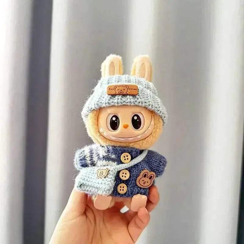 For 15-17cm Labubu Clothes Outfit Accessories Scarf Hat - ToylandEU