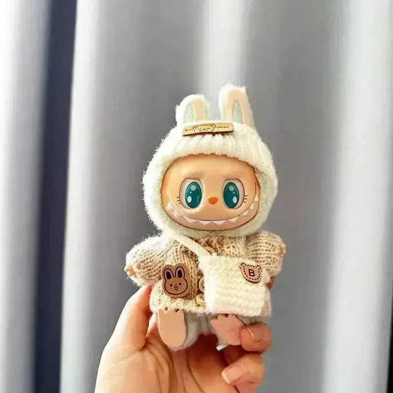 For 15-17cm Labubu Clothes Outfit Accessories Scarf Hat - ToylandEU