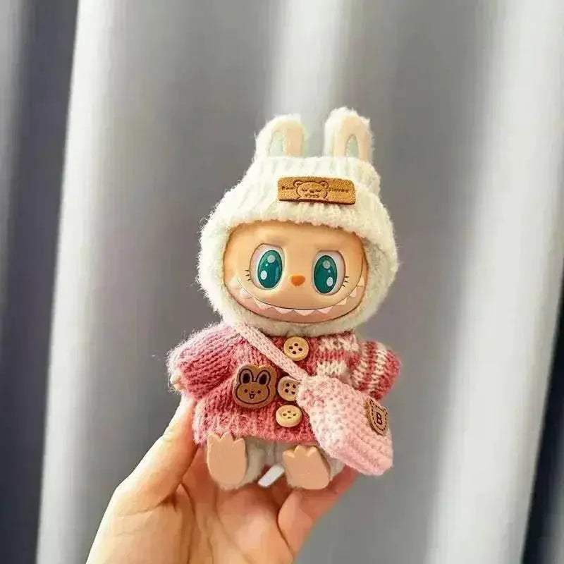 For 15-17cm Labubu Clothes Outfit Accessories Scarf Hat - ToylandEU