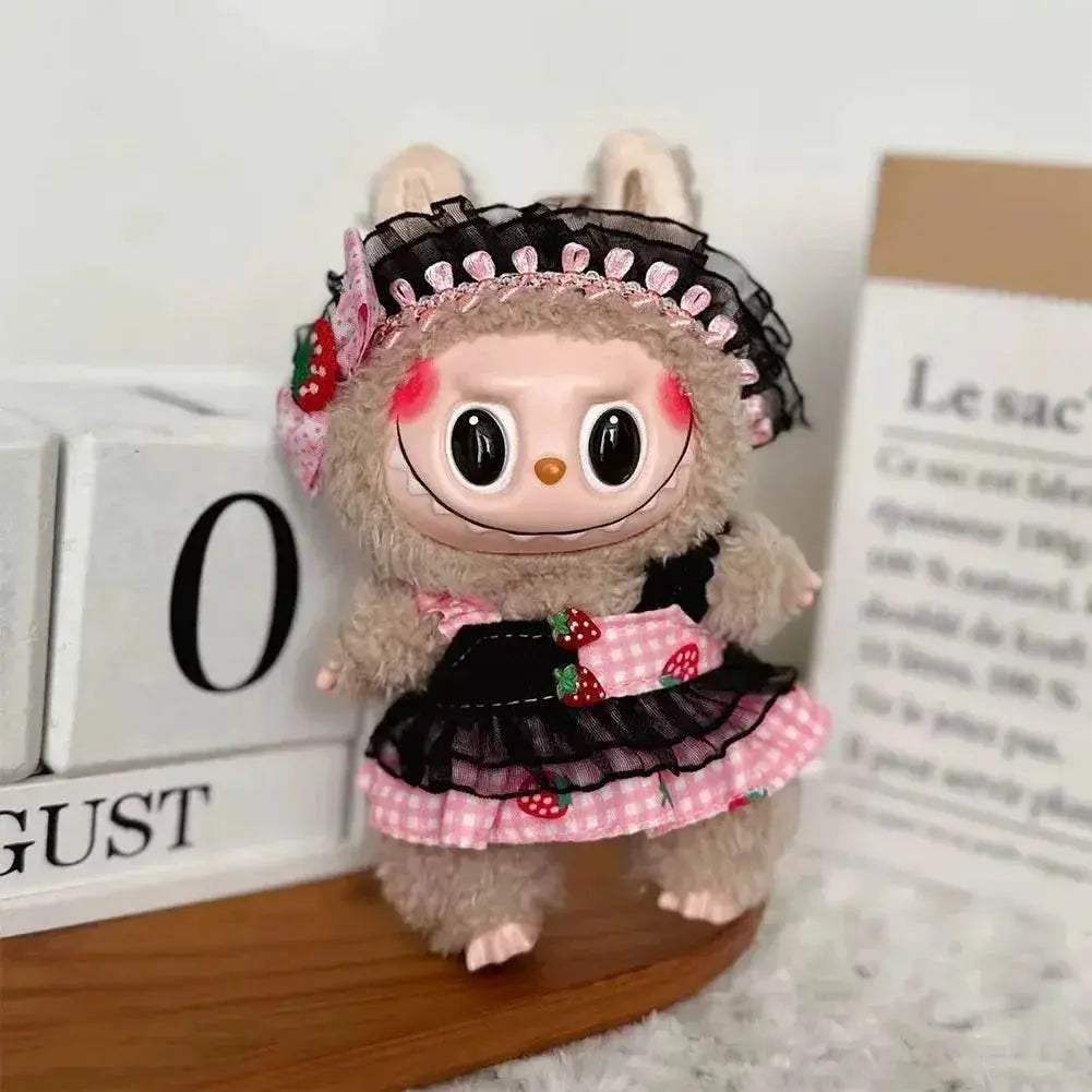 For 15-17cm Labubu Doll Clothes Hoodies Color Match Cute Doll Accessories Little Cloths - ToylandEU