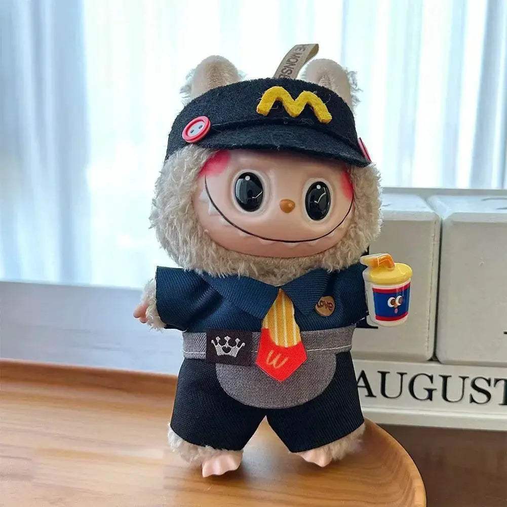 For 15-17cm Labubu Doll Clothes Hoodies Color Match Cute Doll Accessories Little Cloths - ToylandEU
