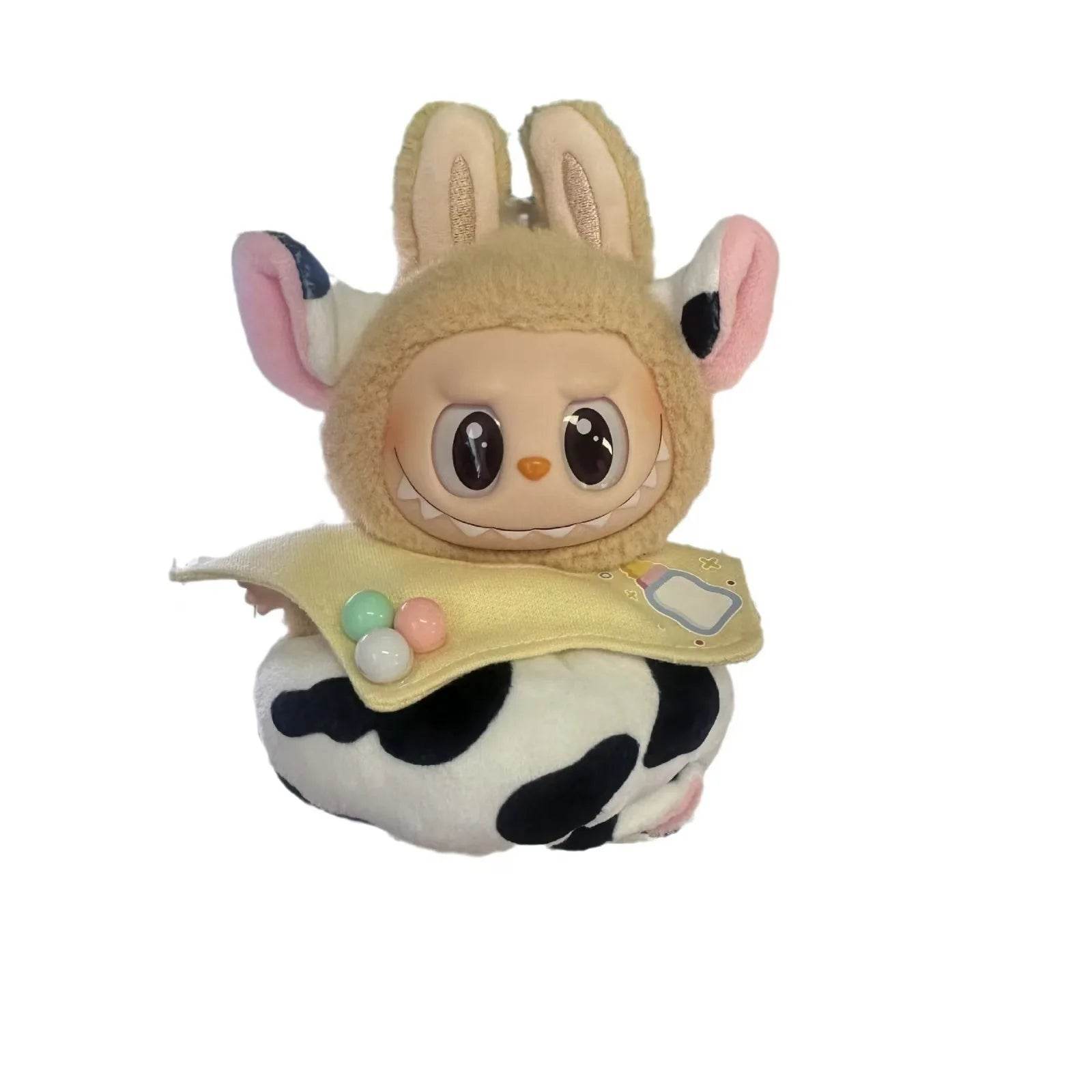 For 15-17cm Labubu Pendant Baby Cow Jumpsuit Set Accessories - ToylandEU