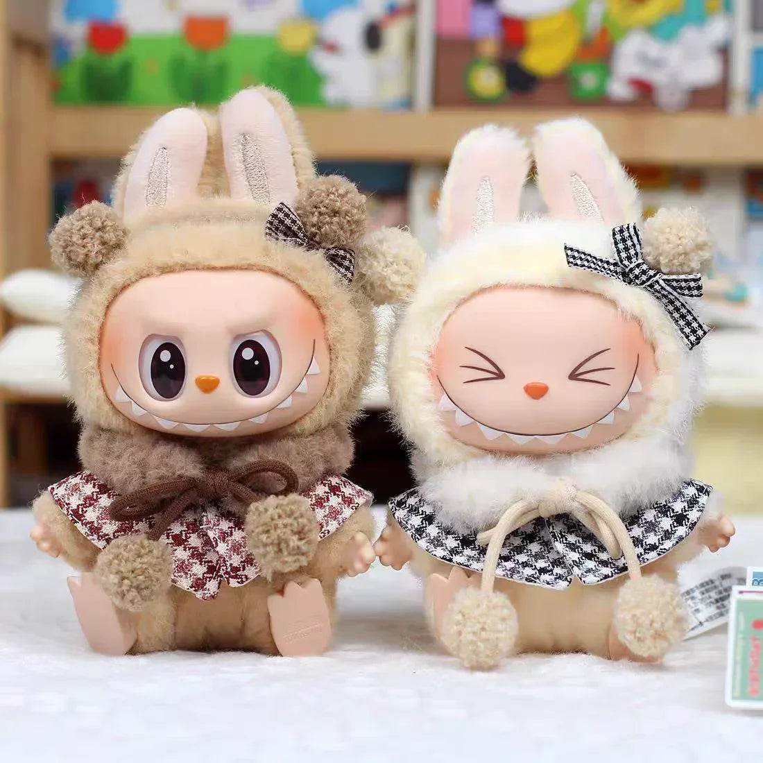 For 15cm Cute Labubu V1 V2 Mini Doll Stylish Cape Set - ToylandEU