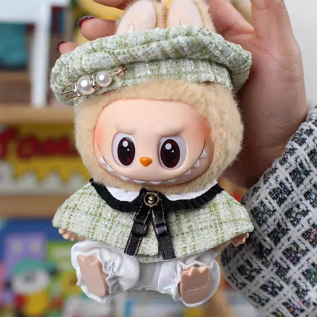 For 15cm Cute Labubu V1 V2 Mini Doll Stylish Cape Set - ToylandEU