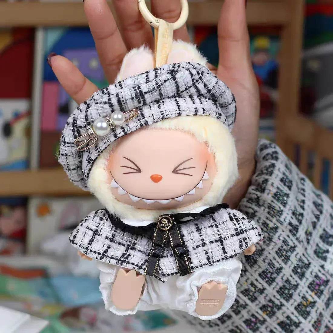 For 15cm Cute Labubu V1 V2 Mini Doll Stylish Cape Set - ToylandEU