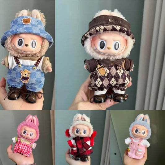 For 17CM Labubu Clothes Accessories for Korea Kpop Exo 17cm Labubu Clothing Set Gift - ToylandEU
