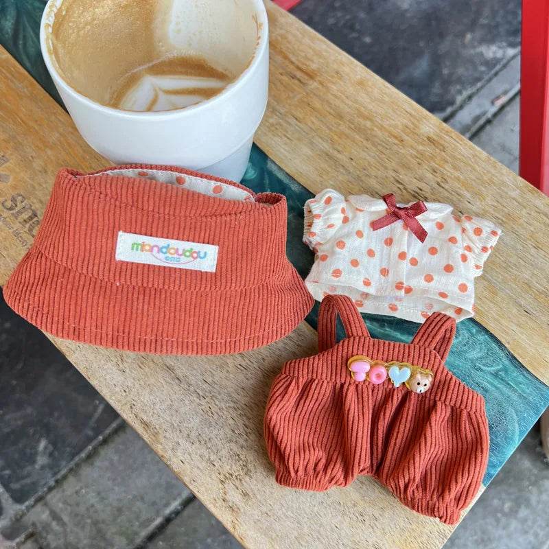 For 17cm Cute Mini Labubu Clothes Kawaii Cartoon Outfit - ToylandEU