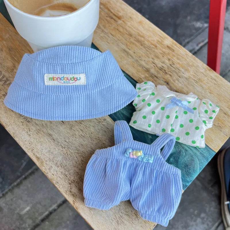 For 17cm Cute Mini Labubu Clothes Kawaii Cartoon Outfit - ToylandEU