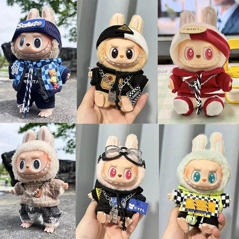 For 17cm Labubu Personalised Sporty Outfit Set I II Dolls - ToylandEU