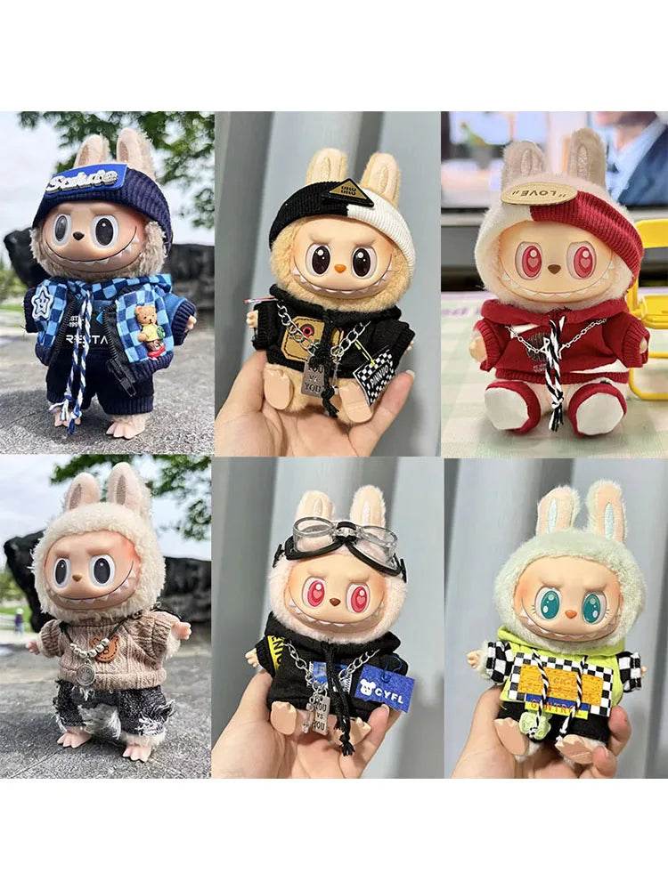 For 17cm Labubu Personalised Sporty Outfit Set I II Dolls - ToylandEU