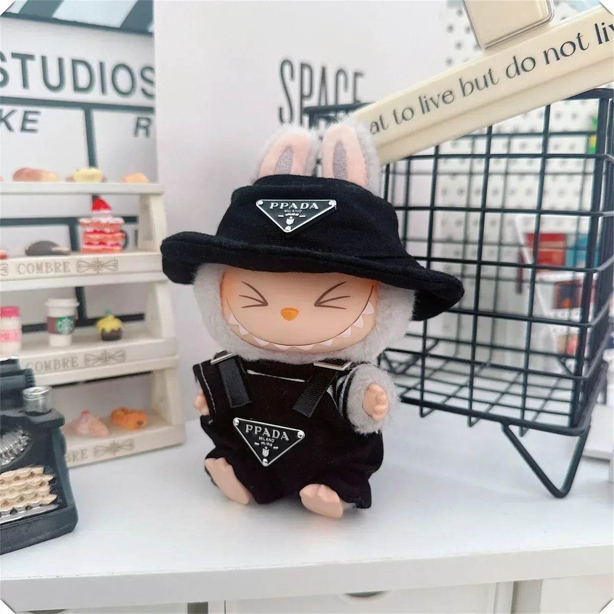 For 17cm Labubus Mini Doll Clothes Outfit Hat Shoes Toys - ToylandEU