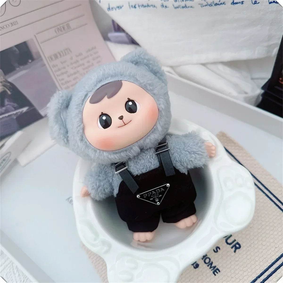 For 17cm Labubus Mini Doll Clothes Outfit Hat Shoes Toys - ToylandEU