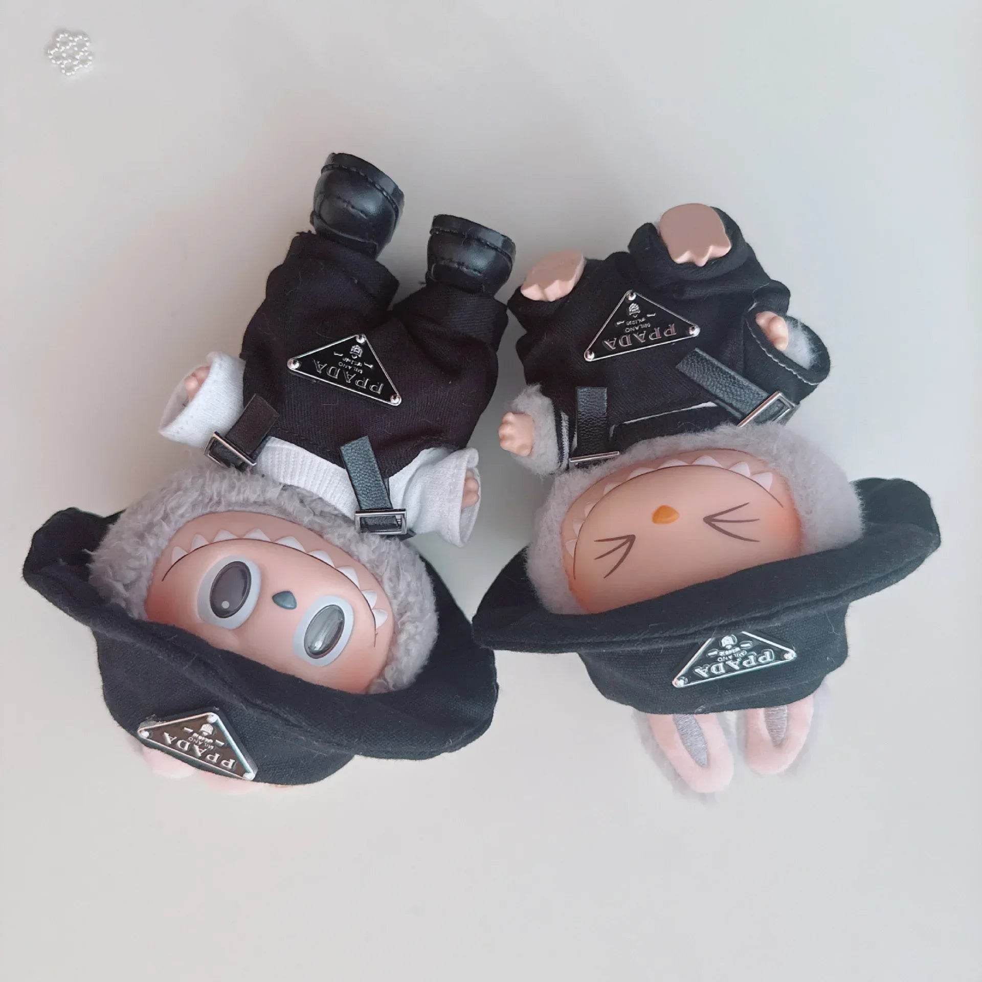 For 17cm Labubus Mini Doll Clothes Outfit Hat Shoes Toys - ToylandEU