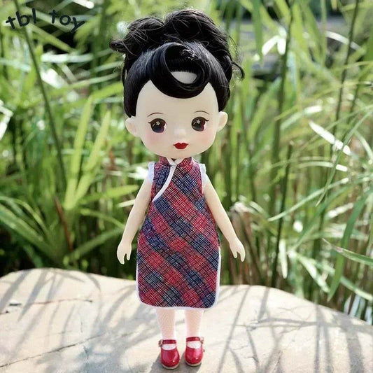 For 22cm BJD Doll Cheongsam Clothes Fashion Dress Collection - ToylandEU