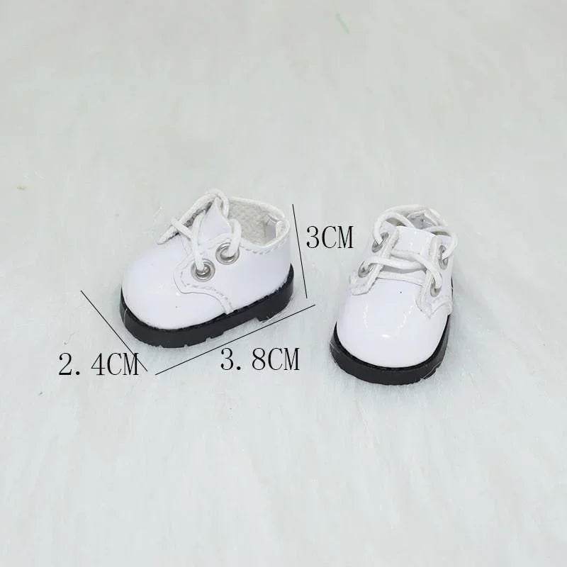 For BabyThree V3 17cm Labubu Doll Mini Shiny Leather Shoes DIY Makeup Shoe Toy 3.8 x 3 x 2.4cm - ToylandEU