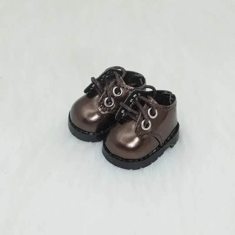 For BabyThree V3 17cm Labubu Doll Mini Shiny Leather Shoes DIY Makeup Shoe Toy 3.8 x 3 x 2.4cm - ToylandEU