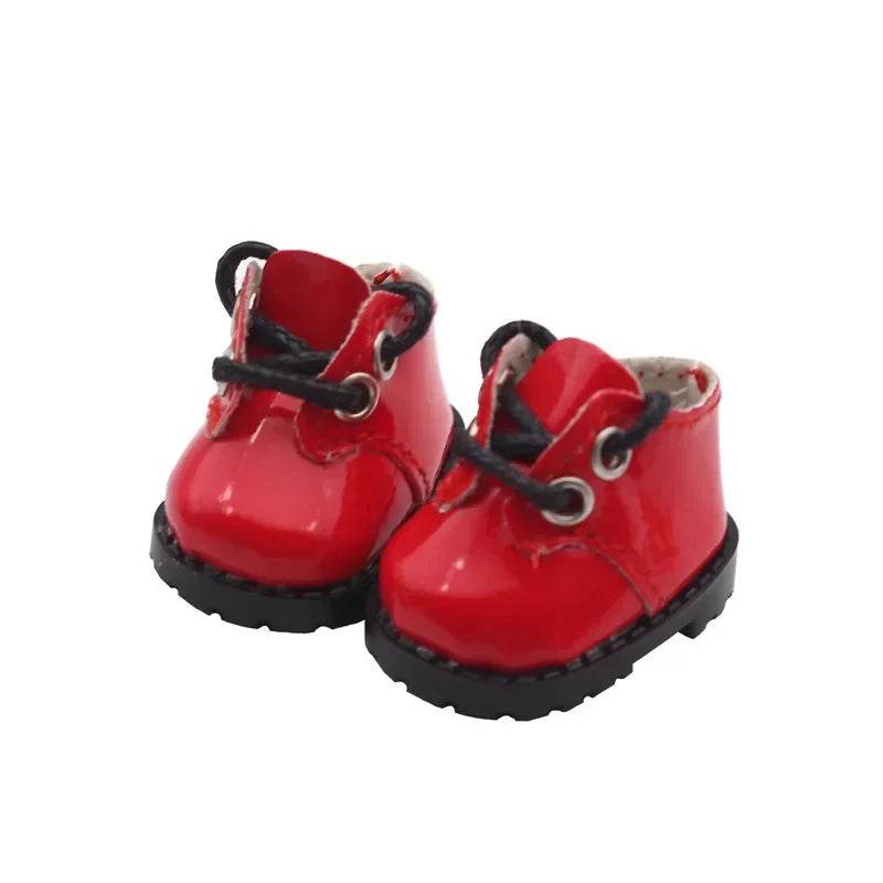 For BabyThree V3 17cm Labubu Doll Mini Shiny Leather Shoes DIY Makeup Shoe Toy 3.8 x 3 x 2.4cm - ToylandEU
