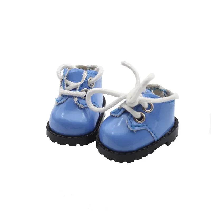 For BabyThree V3 17cm Labubu Doll Mini Shiny Leather Shoes DIY Makeup Shoe Toy 3.8 x 3 x 2.4cm - ToylandEU