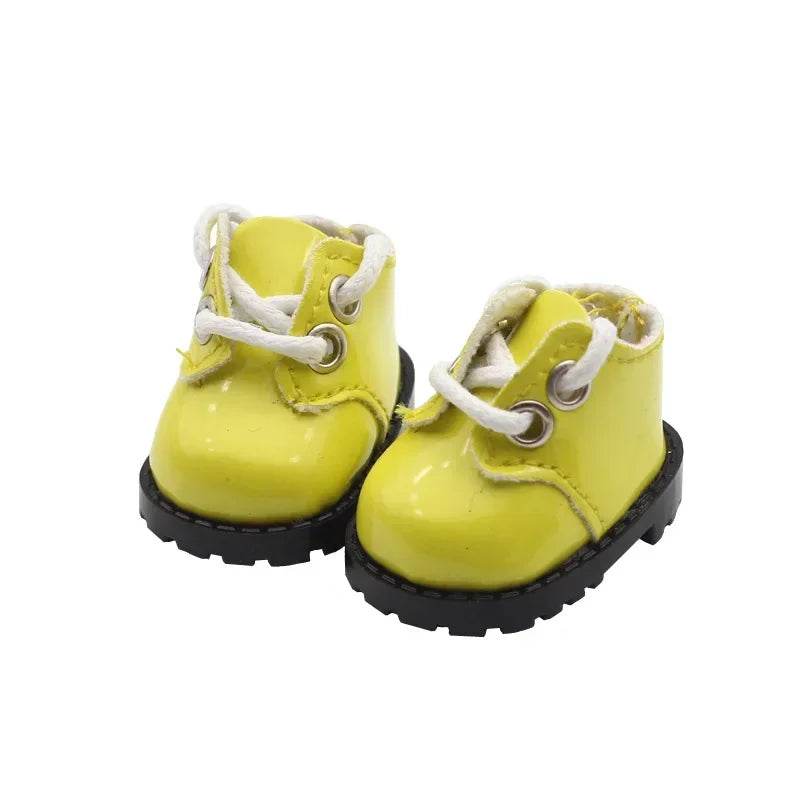 For BabyThree V3 17cm Labubu Doll Mini Shiny Leather Shoes DIY Makeup Shoe Toy 3.8 x 3 x 2.4cm - ToylandEU