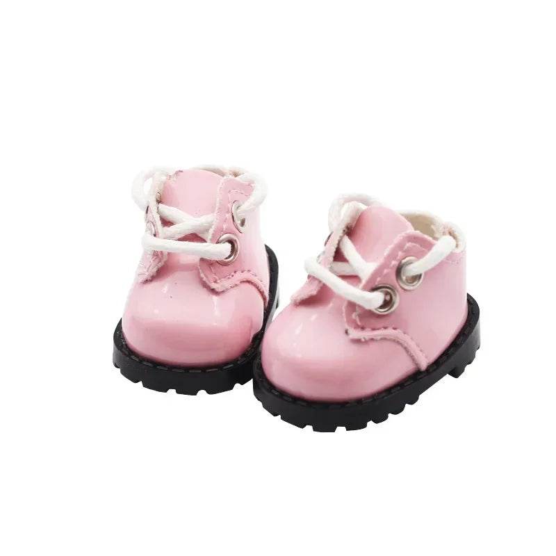 For BabyThree V3 17cm Labubu Doll Mini Shiny Leather Shoes DIY Makeup Shoe Toy 3.8 x 3 x 2.4cm - ToylandEU