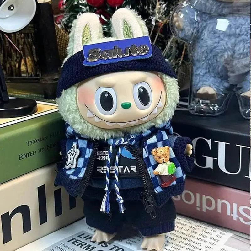 For Labubu 17cm Doll Outfit Accessories Sporty Zip-up -  ToylandEU™