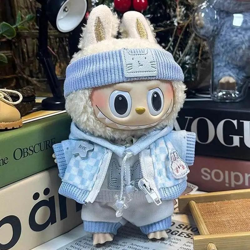  For Labubu 17cm Doll Outfit Accessories Sporty Zip-up -  ToylandEU™
