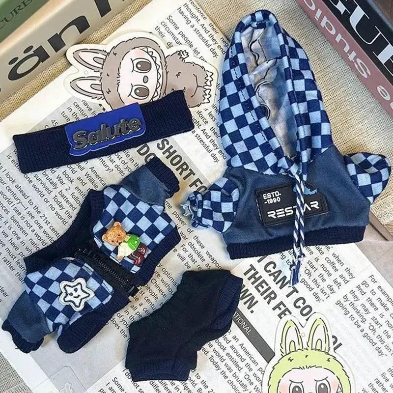  For Labubu 17cm Doll Outfit Accessories Sporty Zip-up -  ToylandEU™