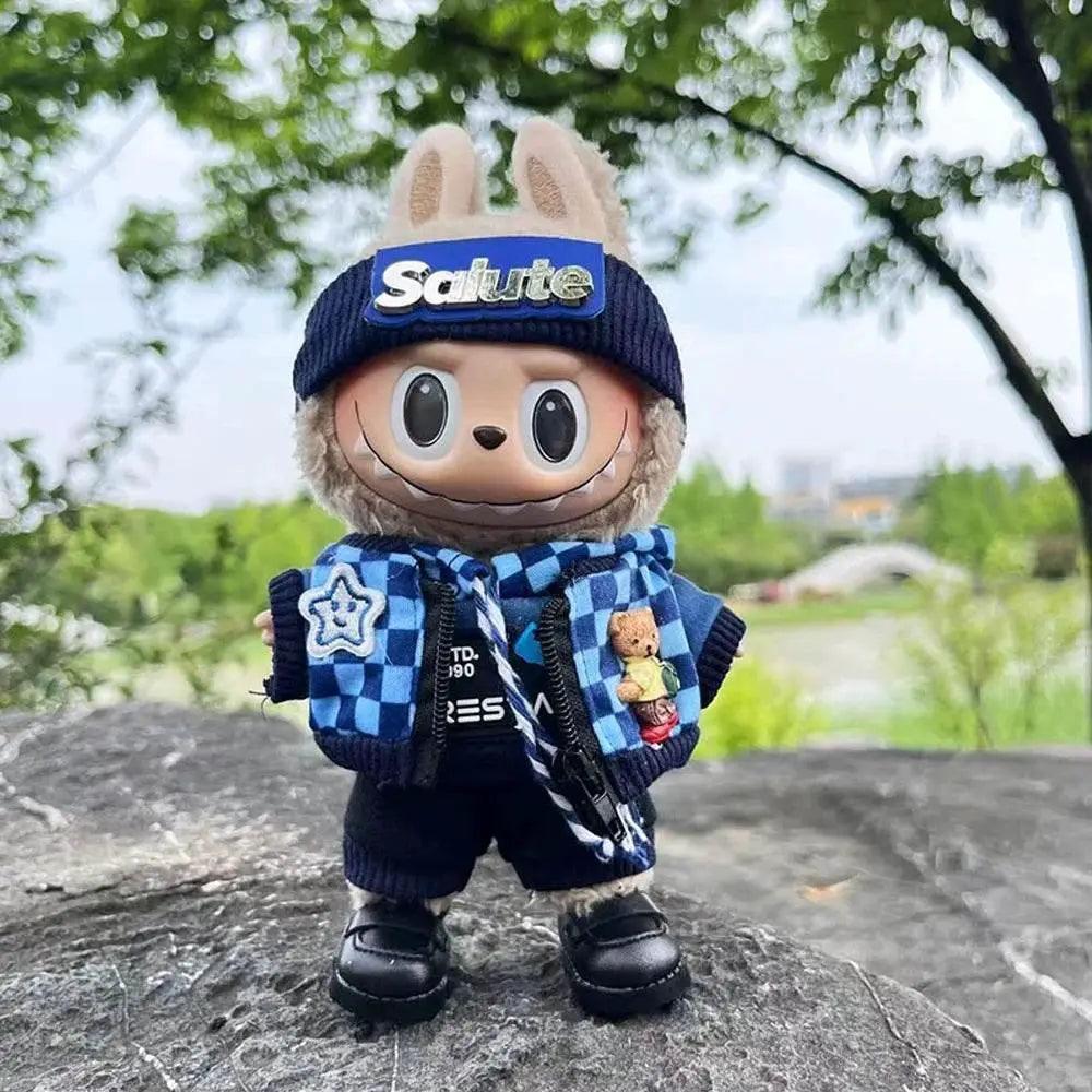  For Labubu 17cm Doll Outfit Accessories Sporty Zip-up -  ToylandEU™