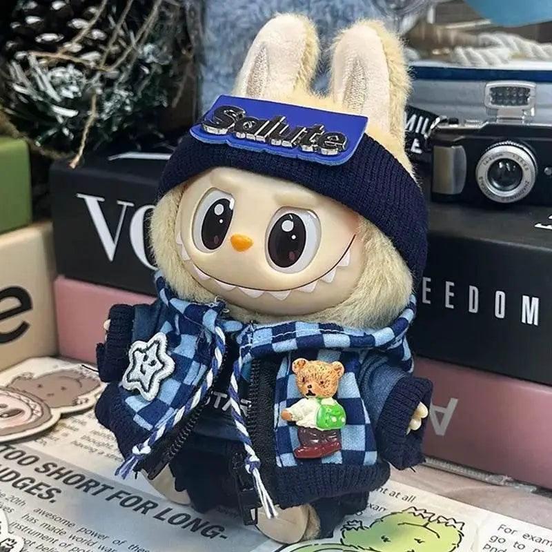  For Labubu 17cm Doll Outfit Accessories Sporty Zip-up -  ToylandEU™