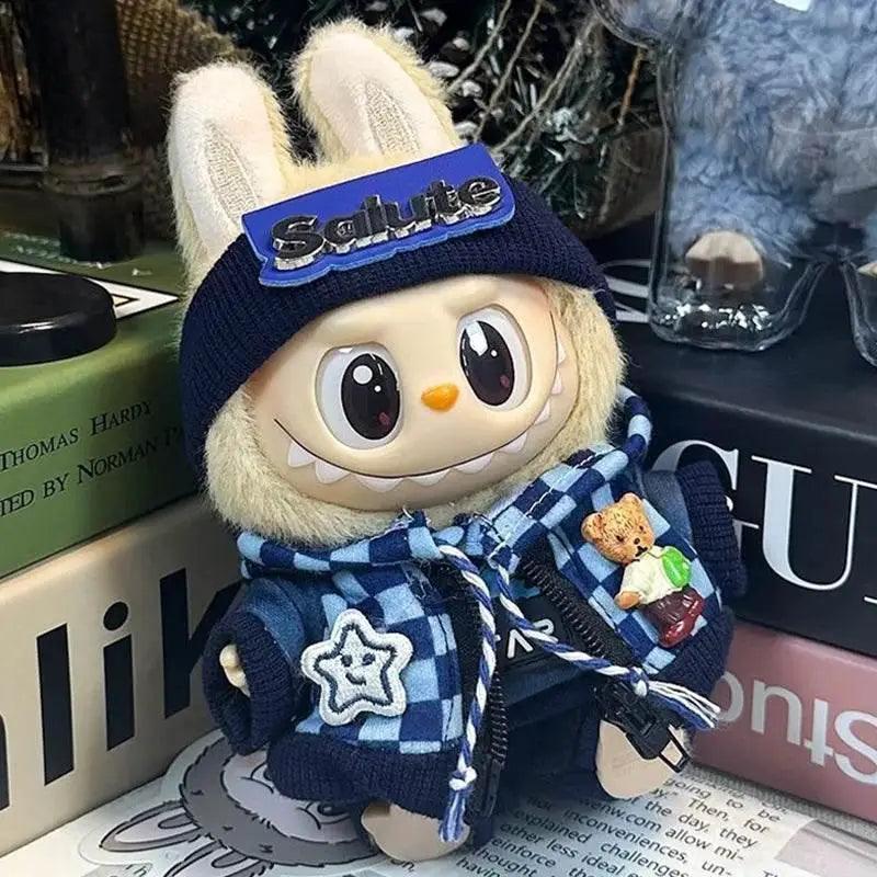  For Labubu 17cm Doll Outfit Accessories Sporty Zip-up -  ToylandEU™