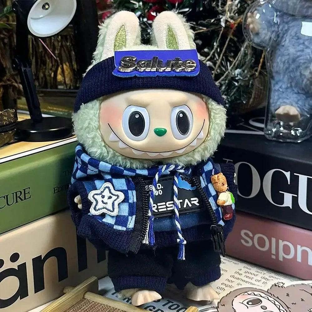  For Labubu 17cm Doll Outfit Accessories Sporty Zip-up -  ToylandEU™