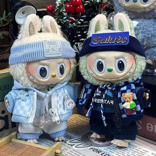  For Labubu 17cm Doll Outfit Accessories Sporty Zip-up -  ToylandEU™