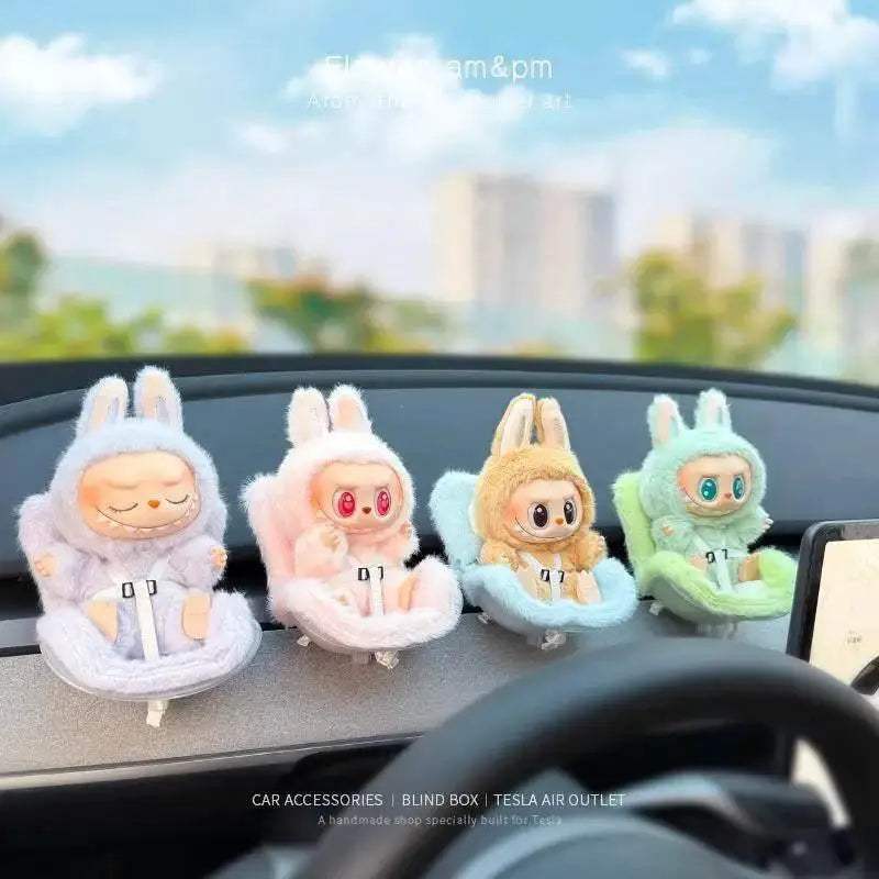  For Labubu Car Doll Safety Seat Plush Decoration Suit -  ToylandEU™