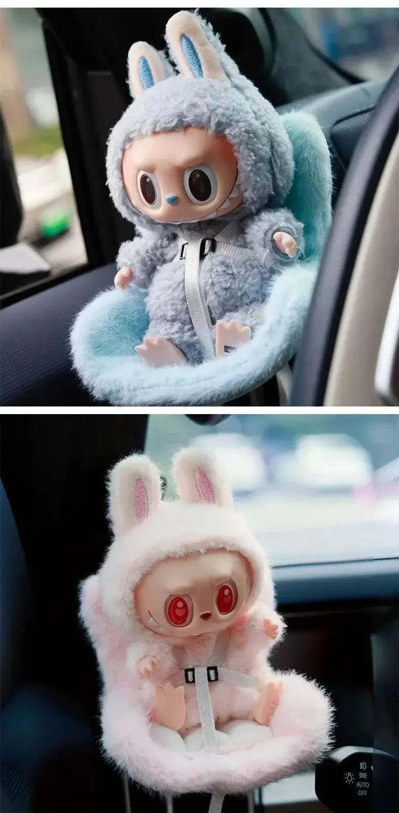  For Labubu Car Doll Safety Seat Plush Decoration Suit -  ToylandEU™