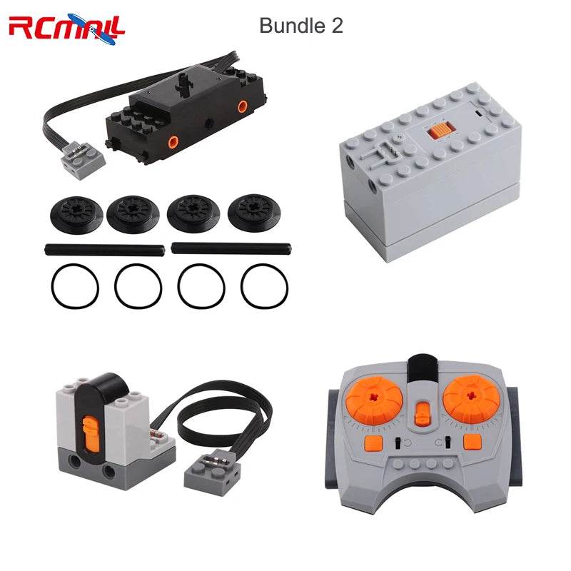 For Power Functions Parts Building Blocks Train Track Motor Battery Box Receiver for Legoeds - ToylandEU