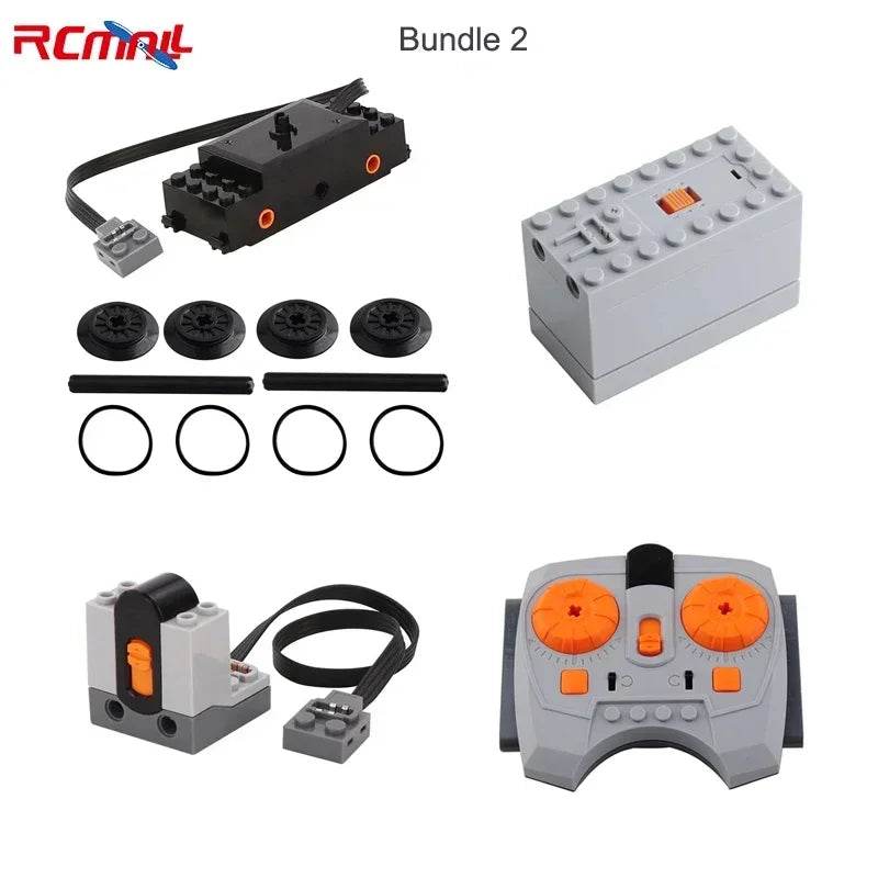 For Power Functions Parts Building Blocks Train Track Motor Battery Box Receiver for Legoeds - ToylandEU