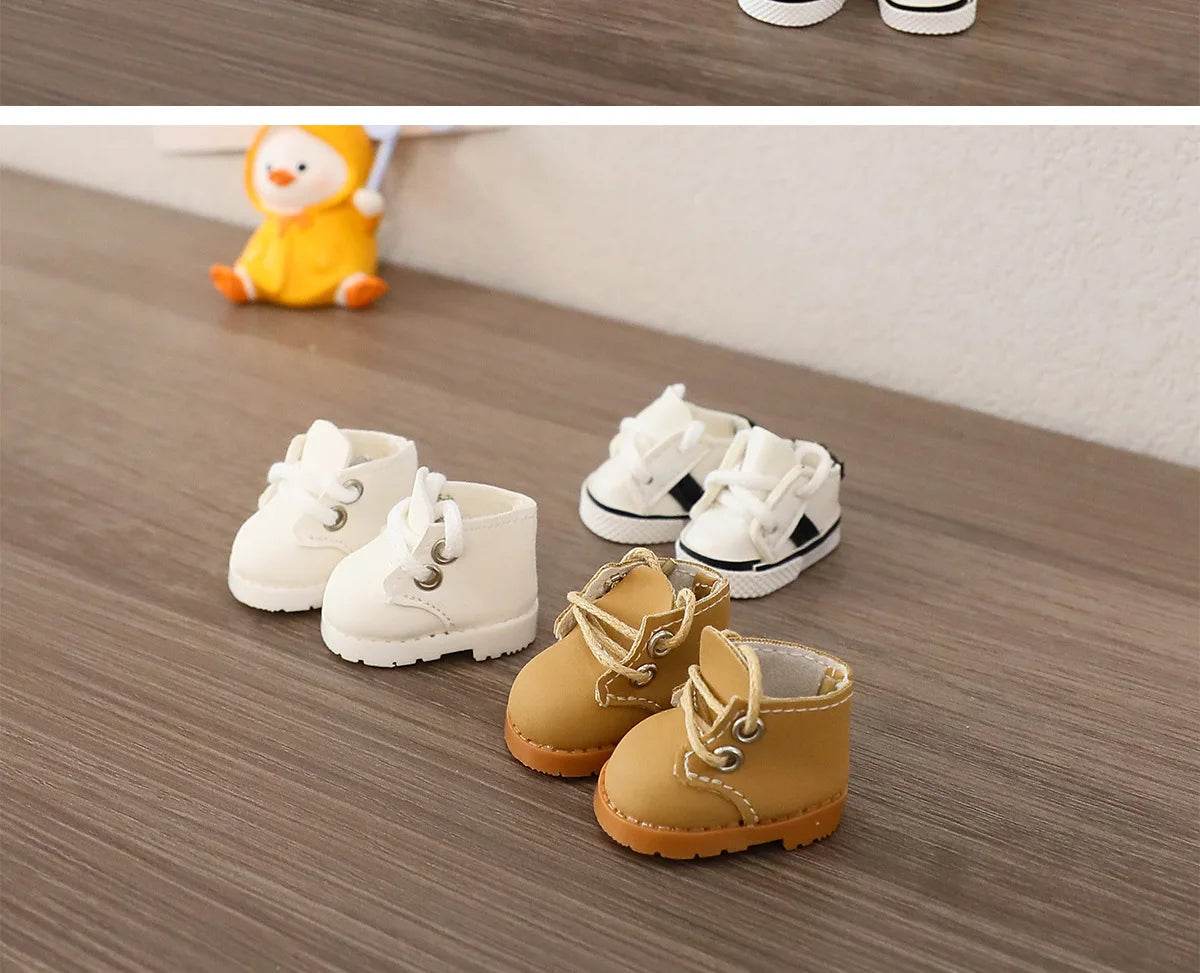 For Ropa LABUBU 15 17cm Cotton Dolls Casual Sports Canvas Shoes Martin Boots Accessories for LABUBU Outfits - ToylandEU