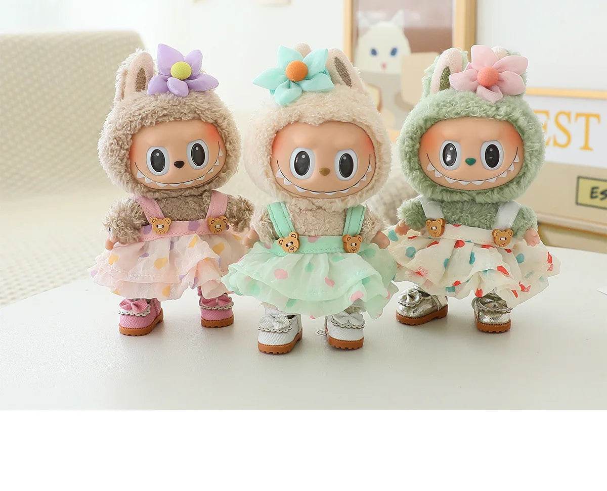 For Ropa LABUBU 15 17cm Cotton Dolls Casual Sports Canvas Shoes Martin Boots Accessories for LABUBU Outfits - ToylandEU