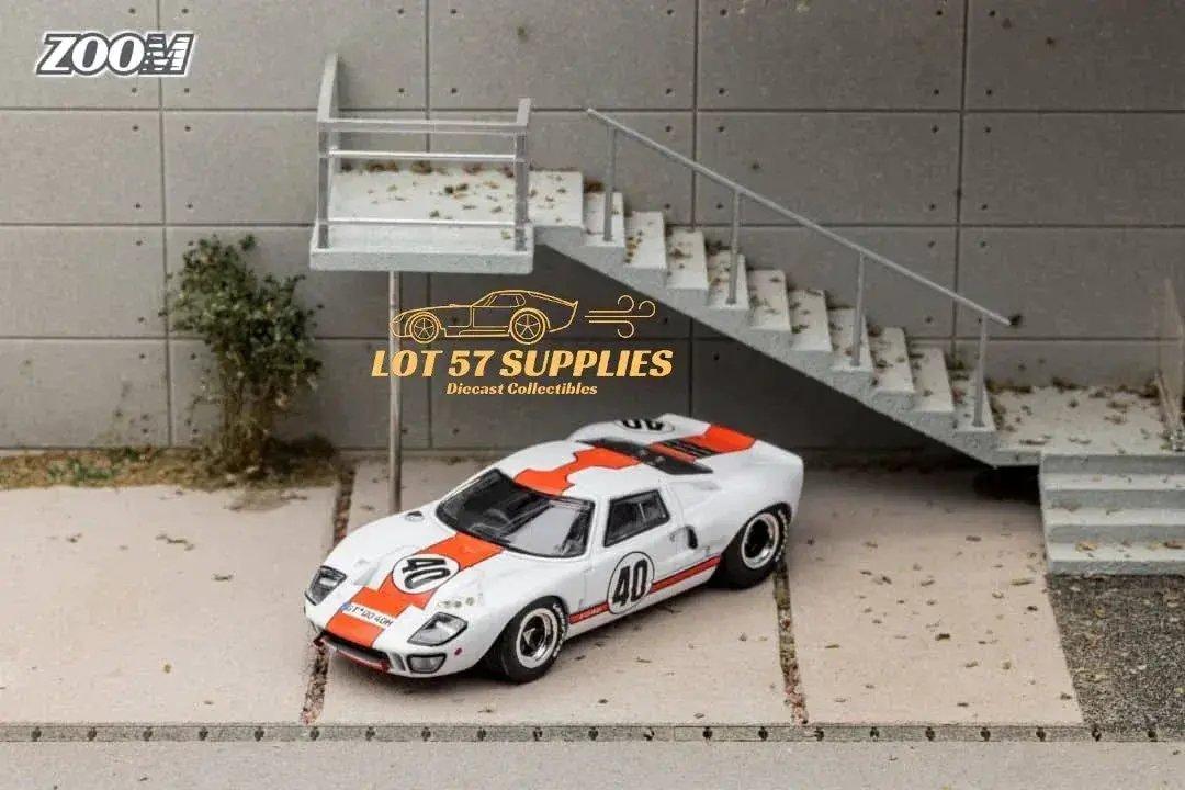  Ford GT40 MK1 Diecast 1 64 Gulf White Collectible -  ToylandEU™