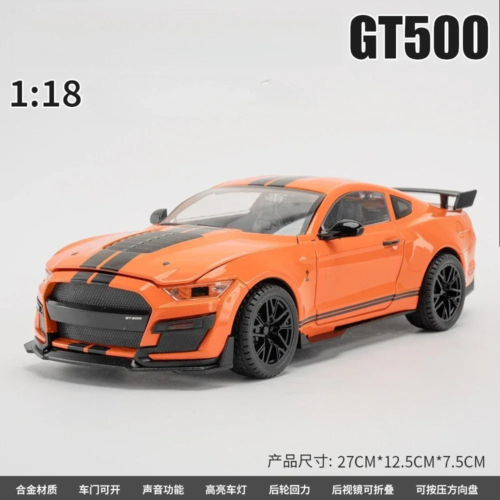 Ford Mustang GT500 Diecast 1 18 Model For Desk Decor - ToylandEU