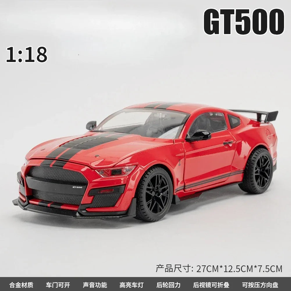 Ford Mustang GT500 Diecast 1 18 Model For Desk Decor - ToylandEU