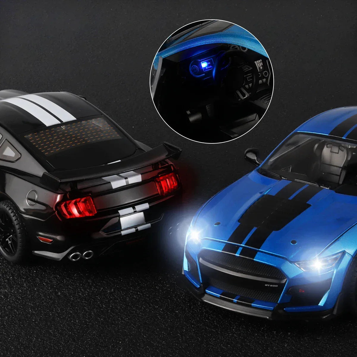 Ford Mustang GT500 Diecast Car Model Alloy for Hobbyists - ToylandEU