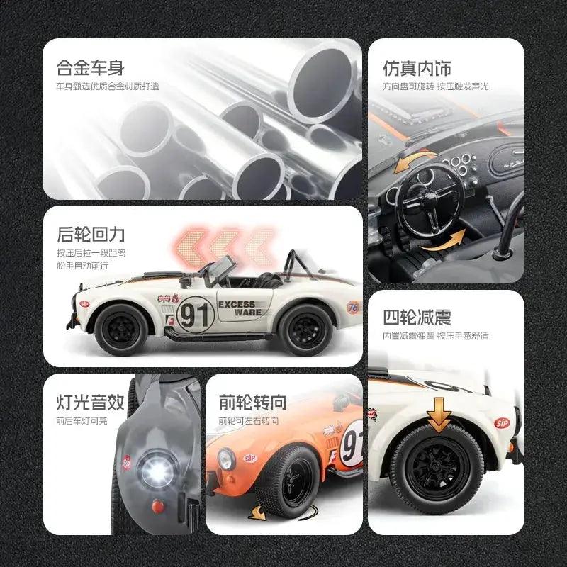  Ford Shelby Cobra Diecast 1 22 Scale Model Metal -  ToylandEU™