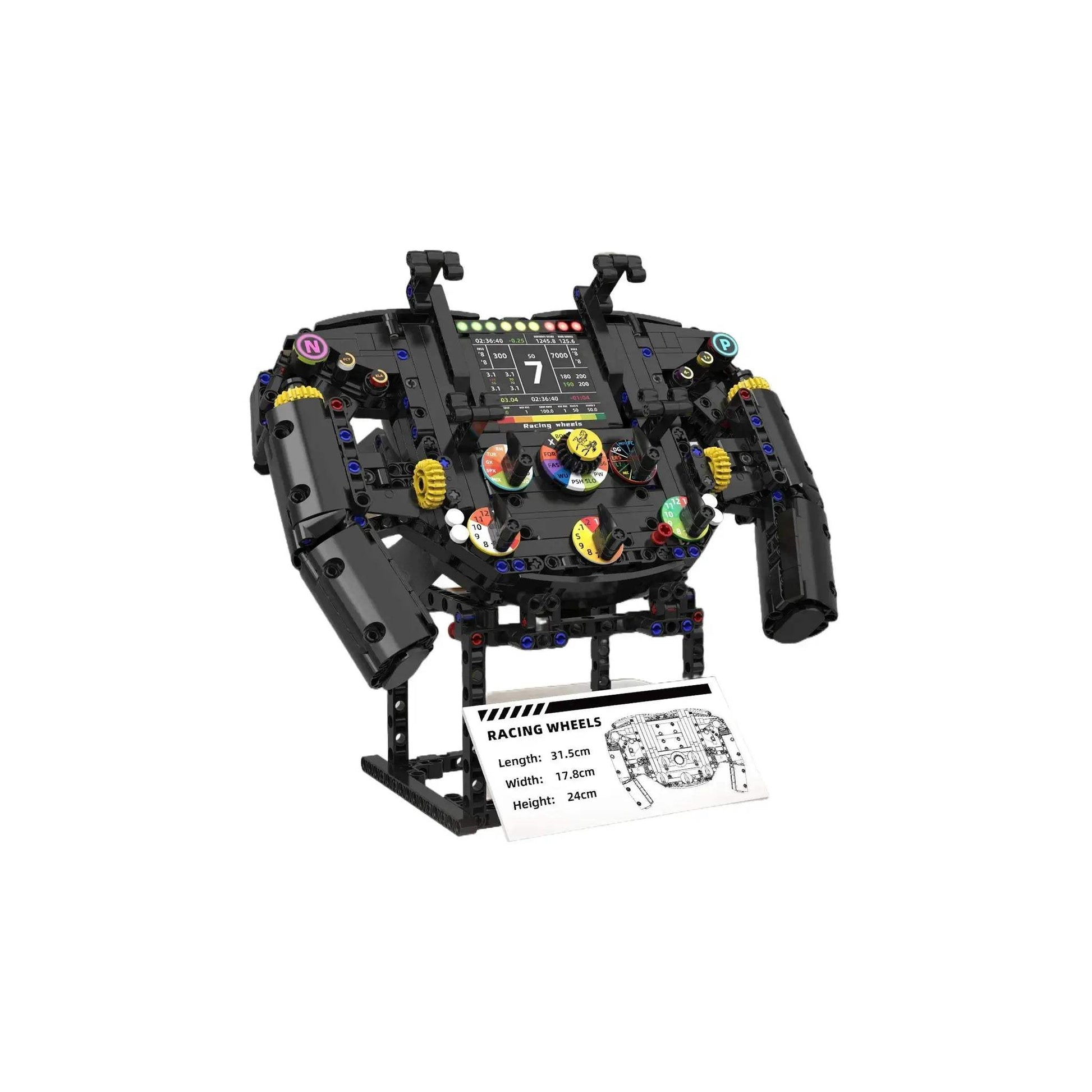 Formula One Steering Wheel Building Blocks DIY Toy Phone Holder - ToylandEU