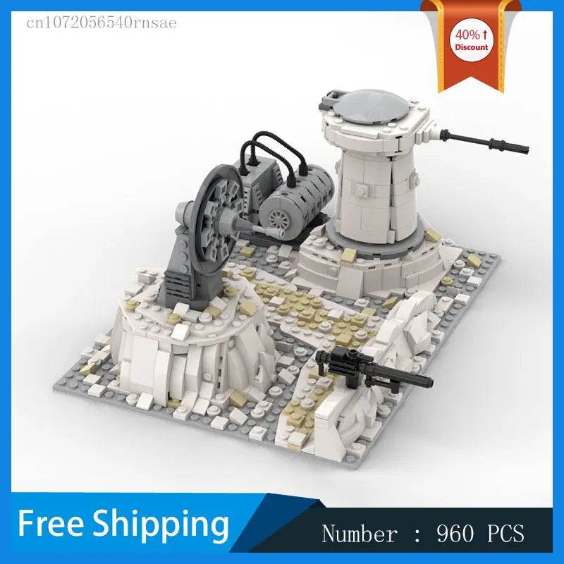 Fortress Military Base Weapon Model MOC Building Blocks DIY Bricks - ToylandEU