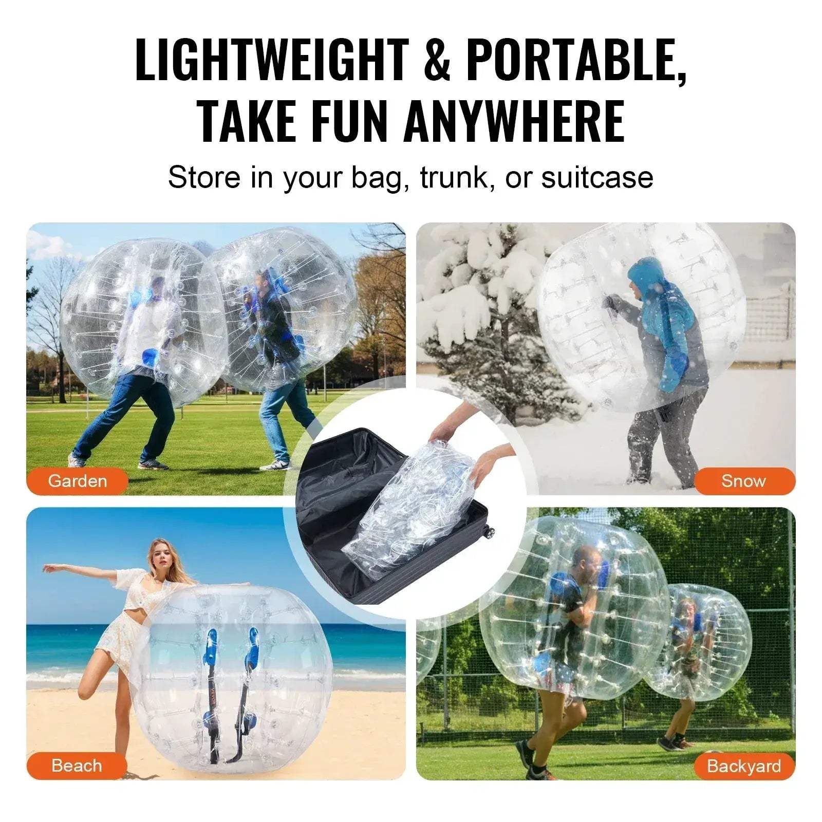 Four Feet Inflatable Bumper Ball Zorb Thick PVC Safe Fun - ToylandEU