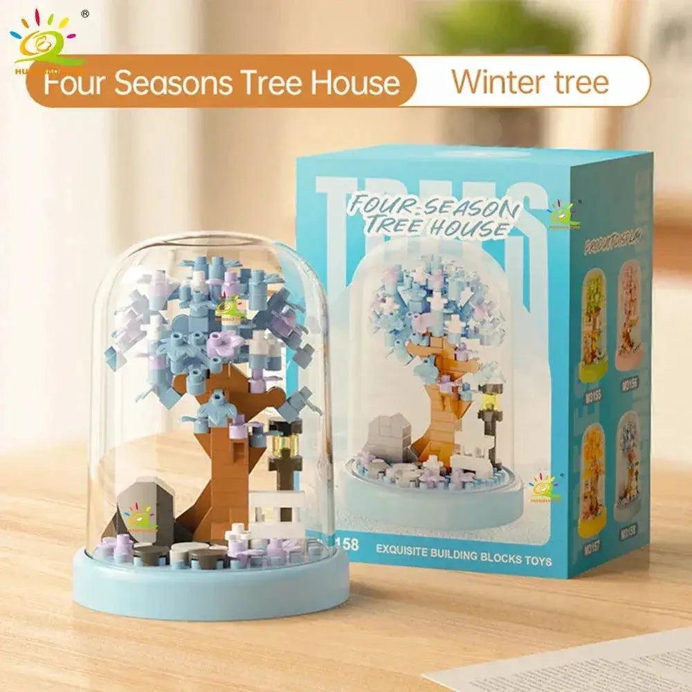  Four Seasons Mini Tree House Puzzle Display Set -  ToylandEU™